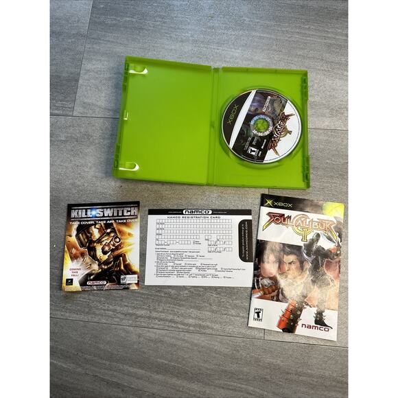 Soul Calibur II 2 Microsoft Xbox 2003 Complete w Manual Registration Card - Picture 3 of 4